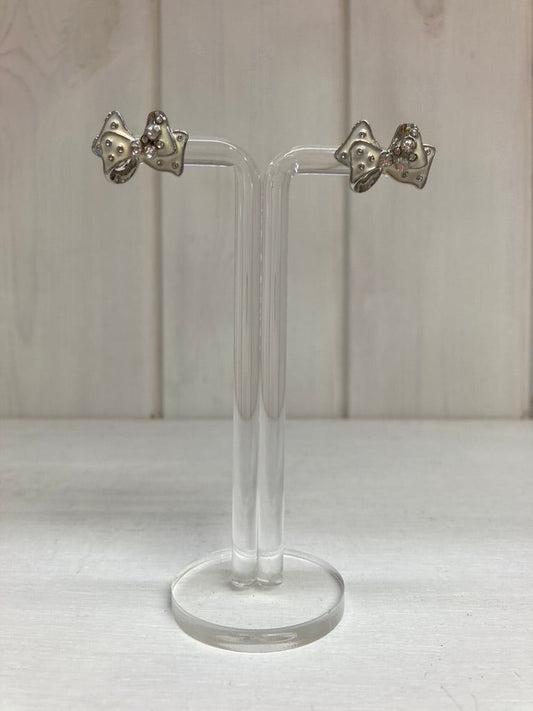 Boucles d'oreilles nœud papillon scintillant