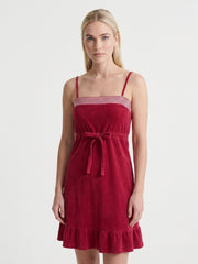 Esprit Frottee Chemise Strandjurk – Rood