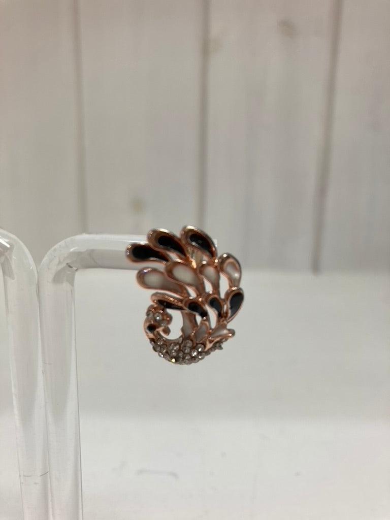 Royal Peacock Crystal Ear Cuff