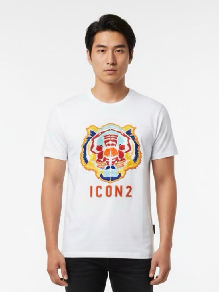 T-shirt Wit met leeuw