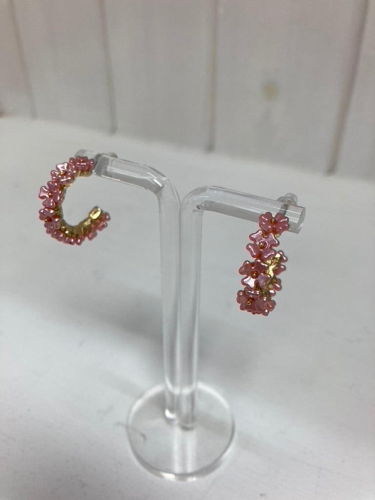 Blossom Charm Hoop Oorbellen