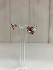 Boucles d'oreilles perles et crabes