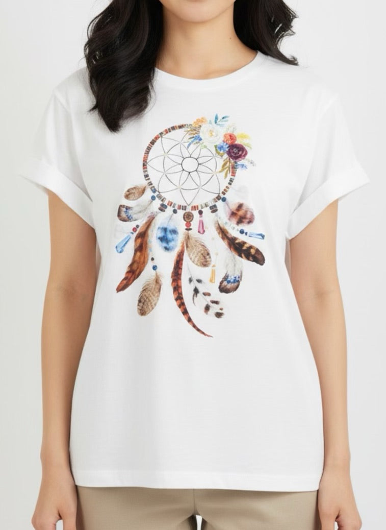T-shirt with dream catcher