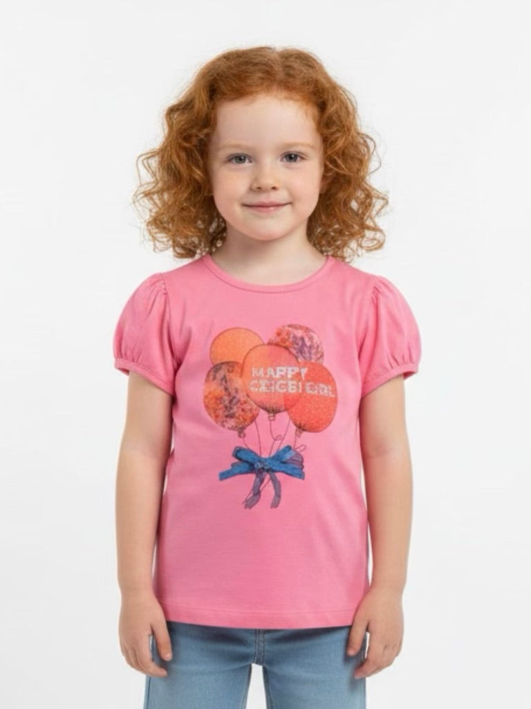 T-shirt Balloon roze