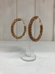 Golden Sparkle Hoop Oorbellen