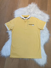 BLVCK Exclusive Lichtgele Herenpolo met Contrastdetails