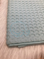 Laken wafel jade 75x100cm