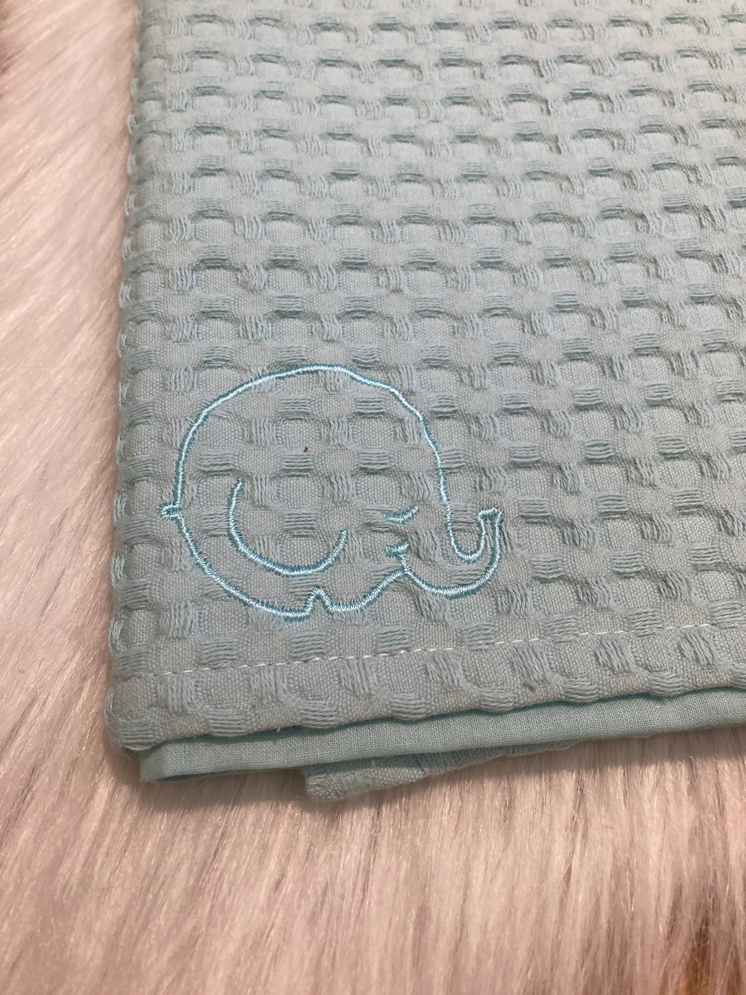 Laken wafel jade 75x100cm