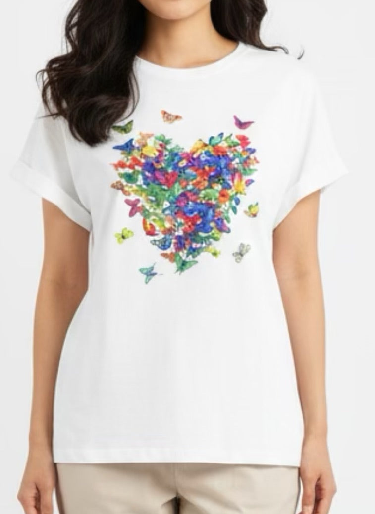 T-shirt with heart