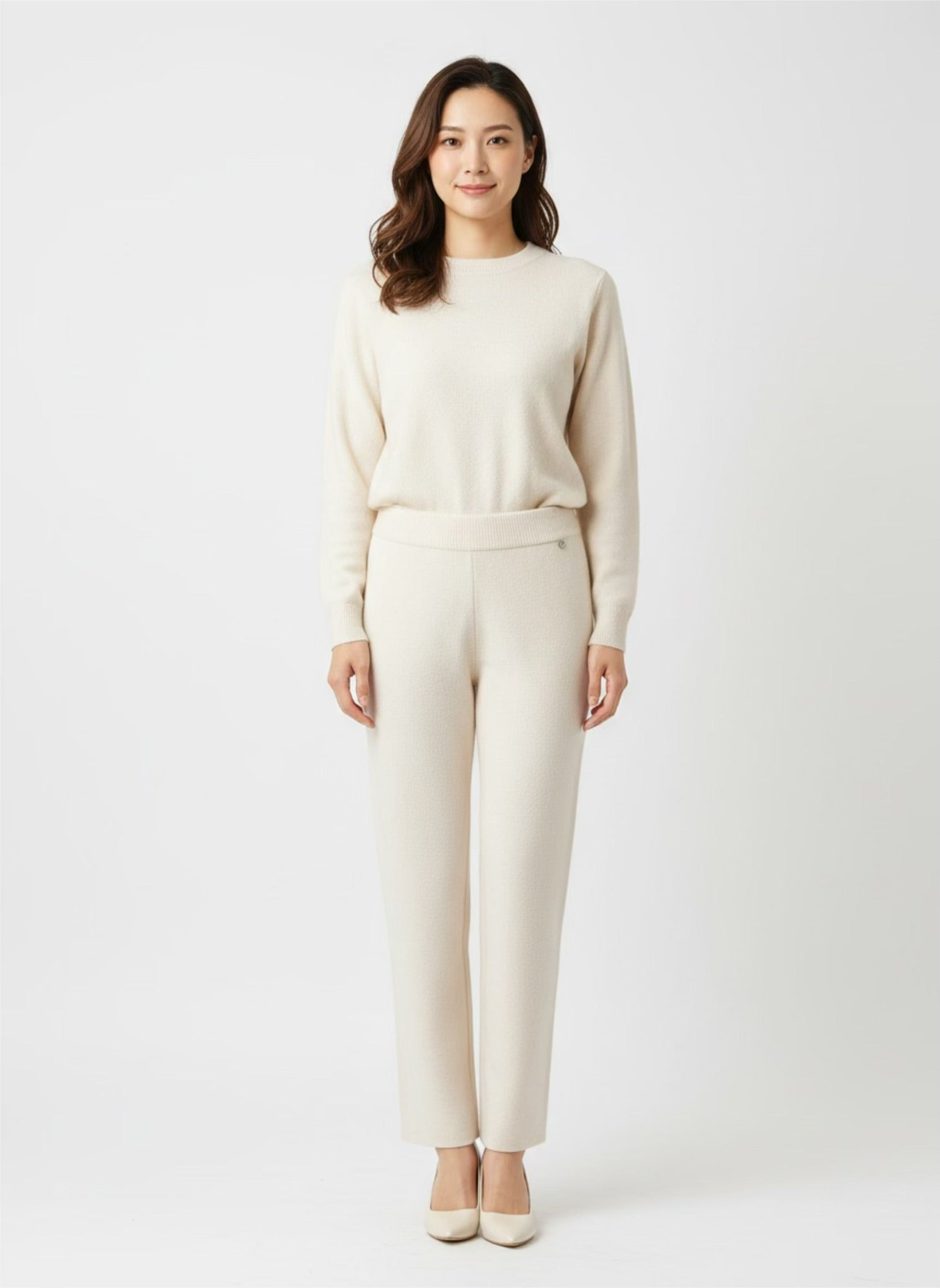 Casual Pants gebroken wit