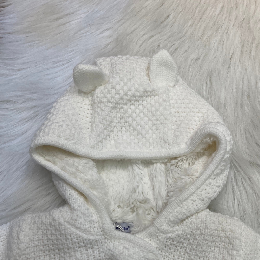 Manteau ecru teddy