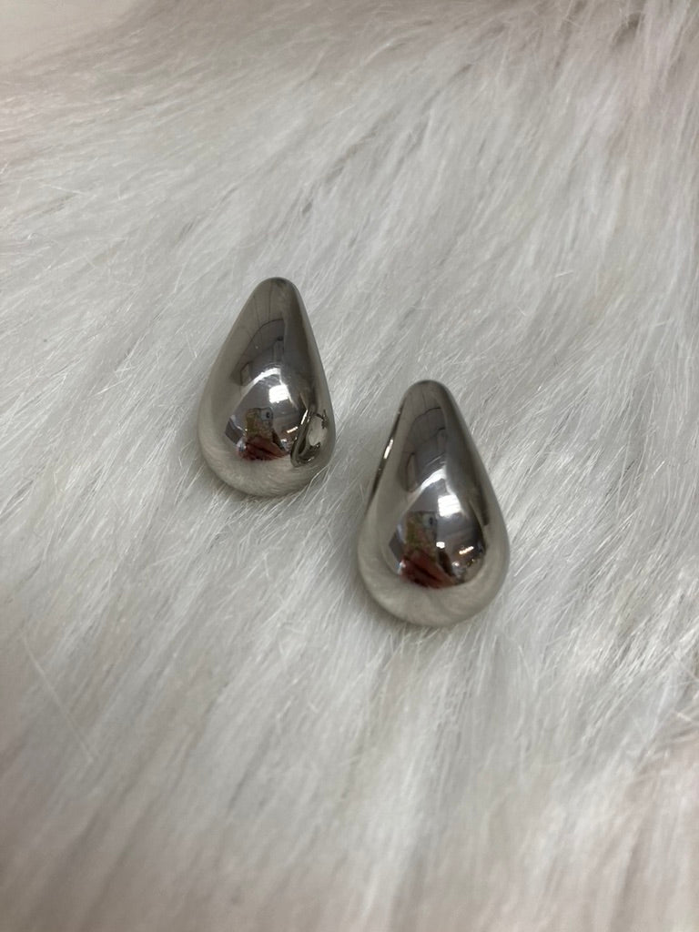 Luna Silver Dome Oorbellen