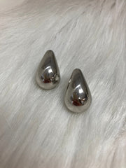 Luna Silver Dome Oorbellen