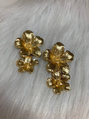Golden Duo Bloom Oorbellen