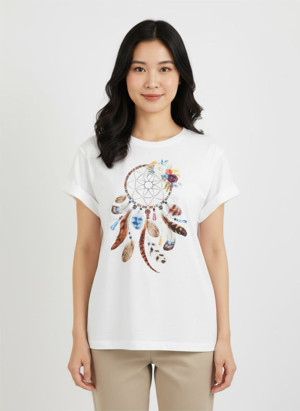 T-shirt with dream catcher