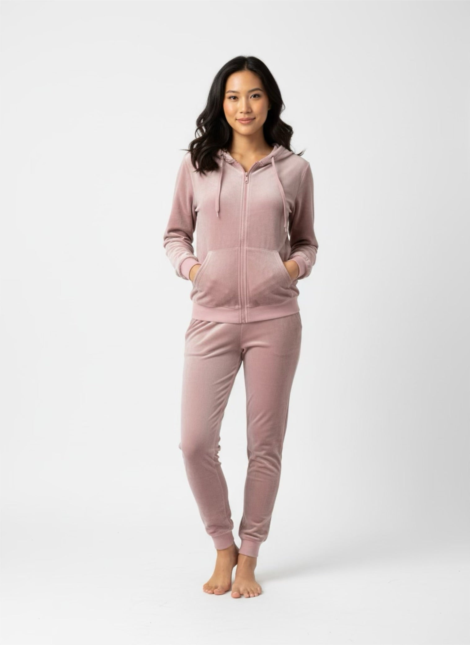 Homepak velvet oudroze