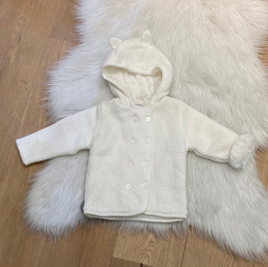 Manteau ecru teddy