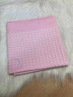 Laken wafel lichtroze 75x100cm