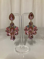 Rosé Royale Crystal Statement Oorbellen