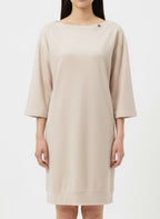 T-shirt dress with shiny coating Off-white