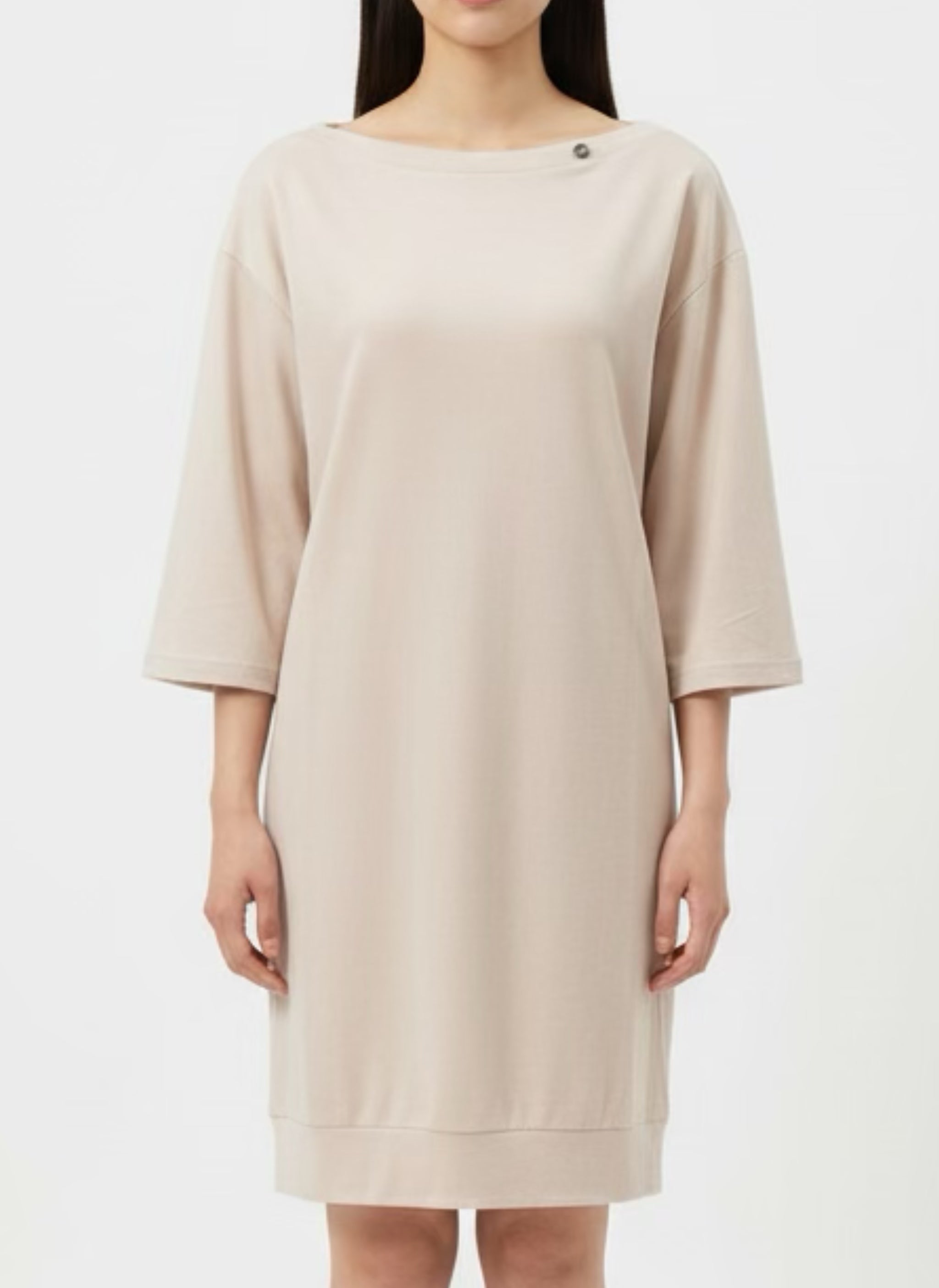 T-shirt dress with shiny coating Off-white
