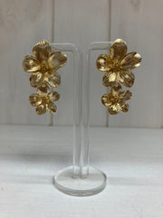 Golden Duo Bloom Oorbellen