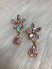Blush Crystal Bloom Oorbellen