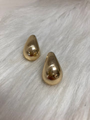 Luna Gold Dome Oorbellen