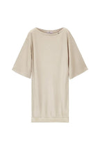 T-shirt dress with shiny coating Off-white