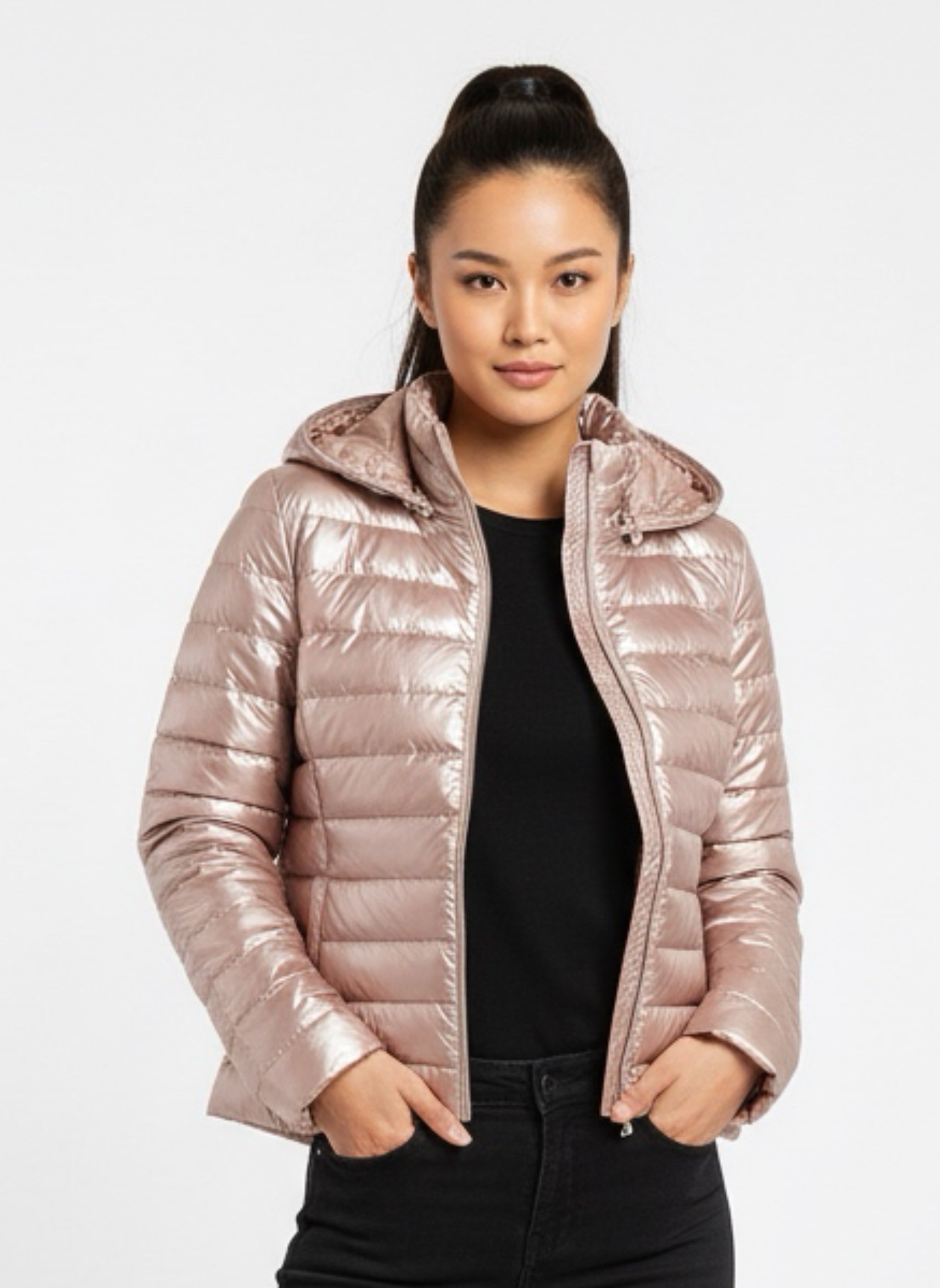 Hooded puffer jacket