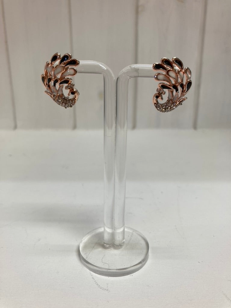 Royal Peacock Crystal Ear Cuff