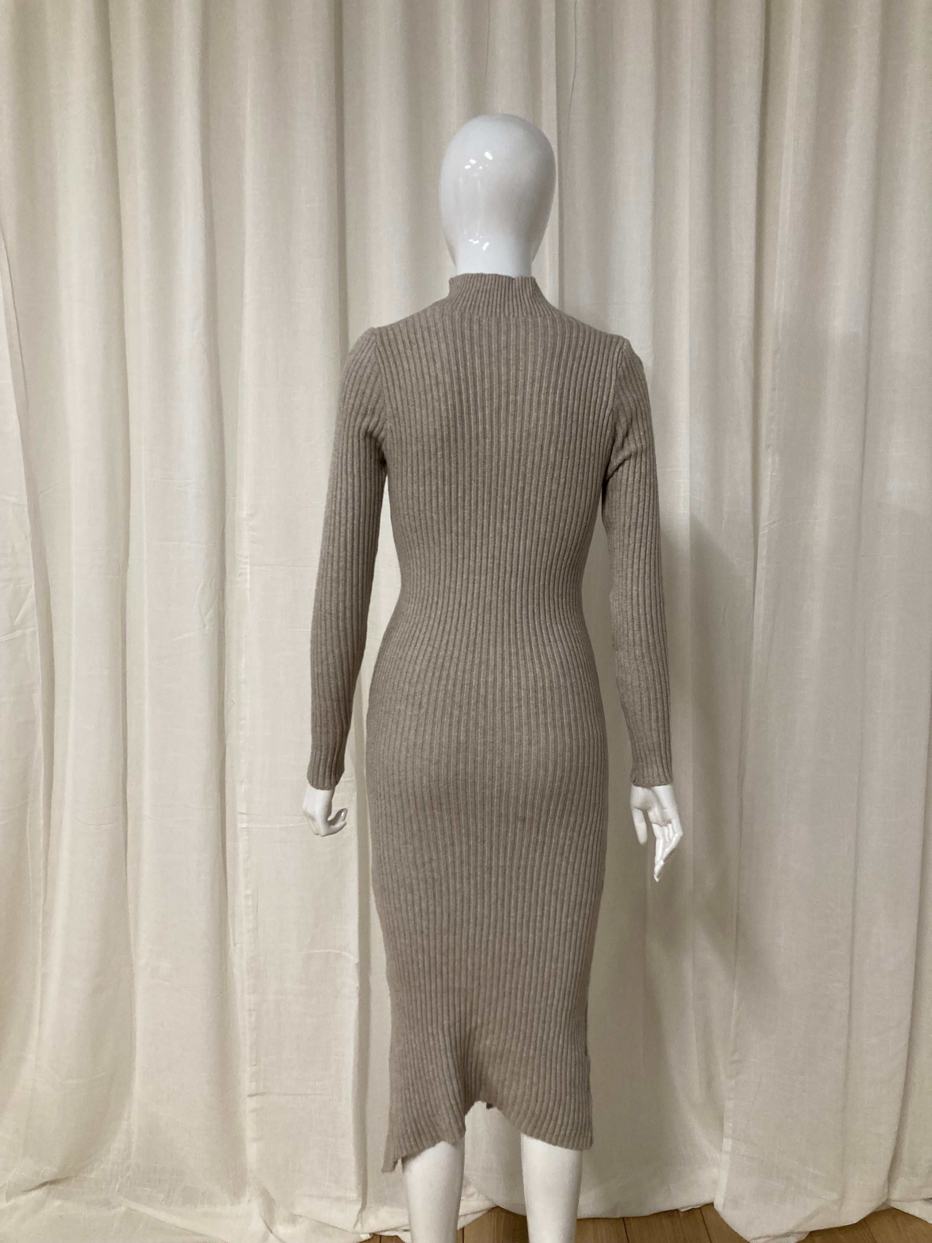 Knit dress Taupe