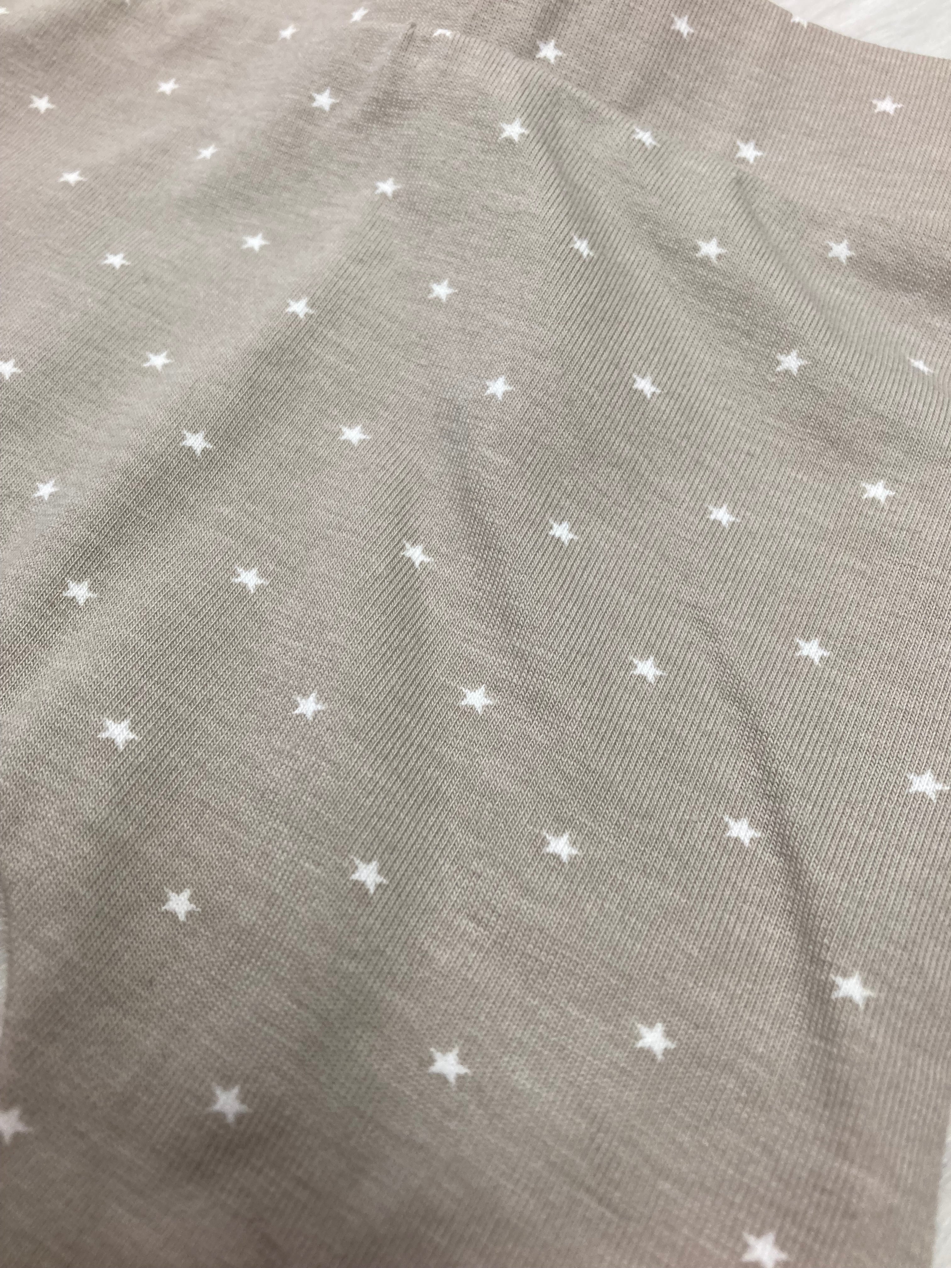 Jersey pants stars beige