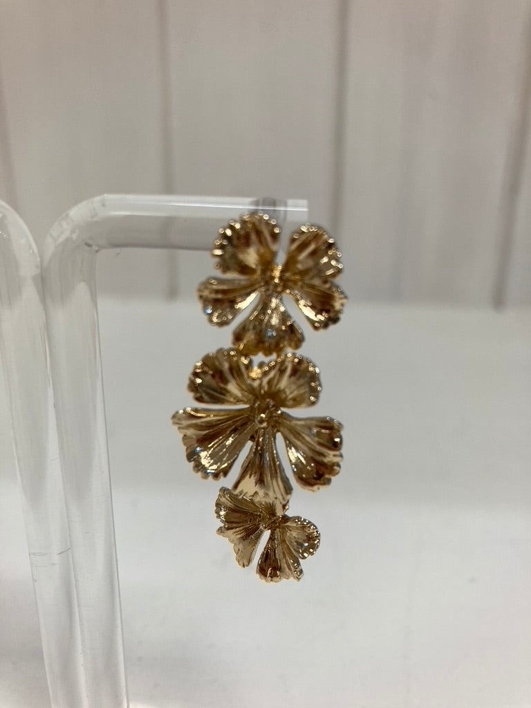 Golden Blossom Statement Oorbellen