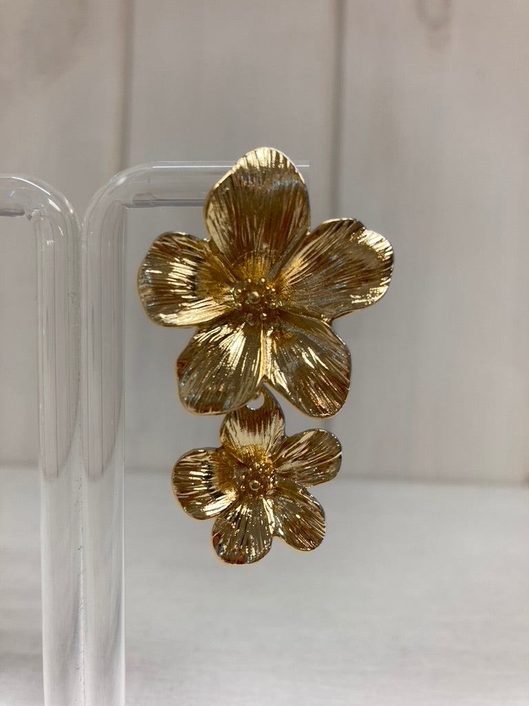 Golden Duo Bloom Oorbellen
