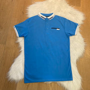 BLVCK Exclusive Blauwe Herenpolo met Contrastdetails