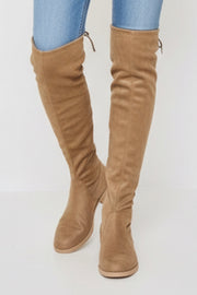 JM Abloom Hoge Beige Dames Boots – Comfortabele Laarzen