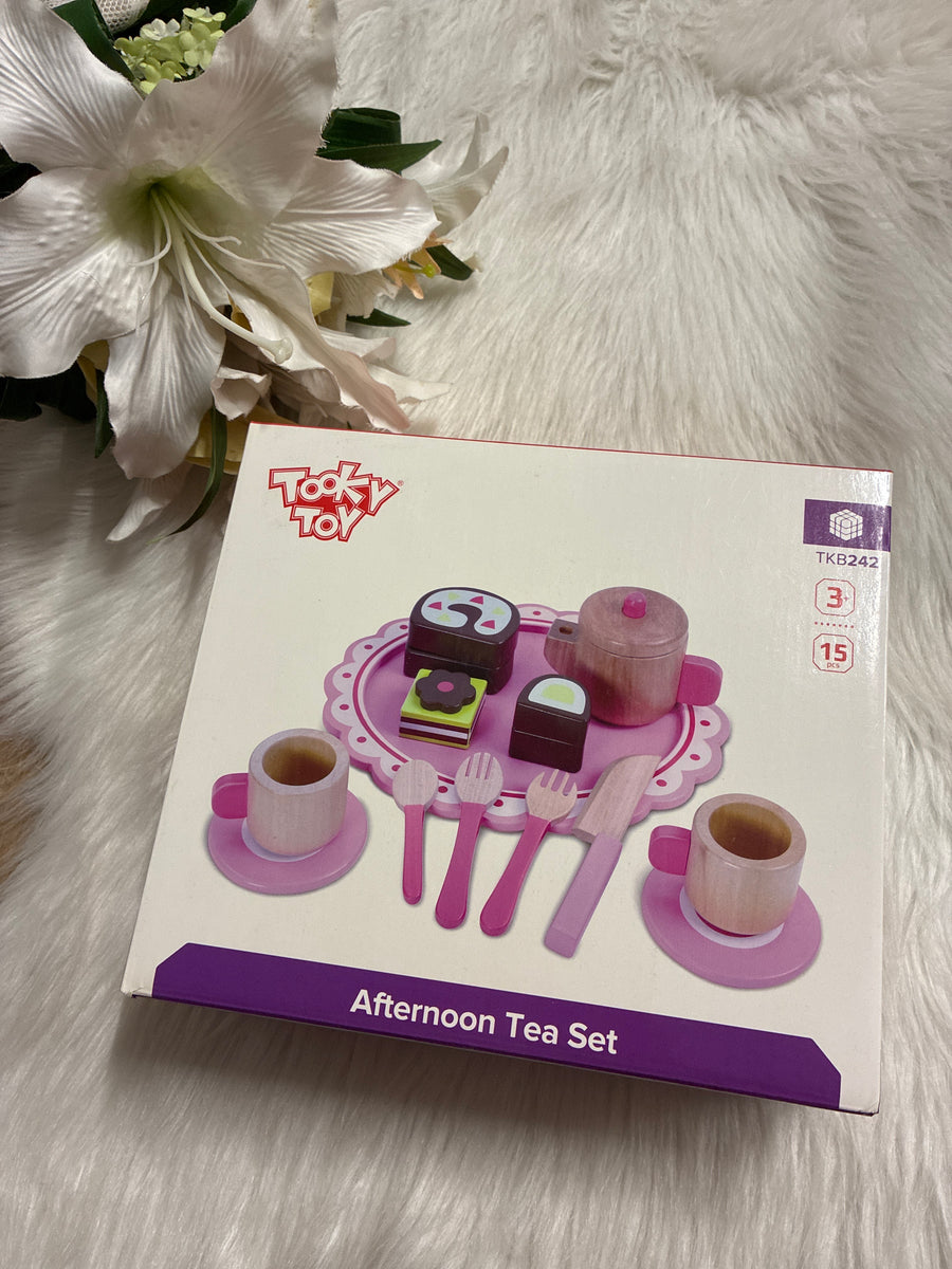 Tooky Toy Houten Theeservies voor Kinderen – Afternoon Tea Set