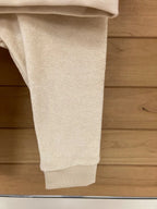Terry sweater and pants smoke beige