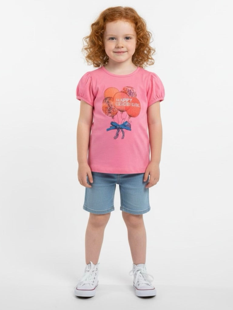 T-shirt Balloon roze
