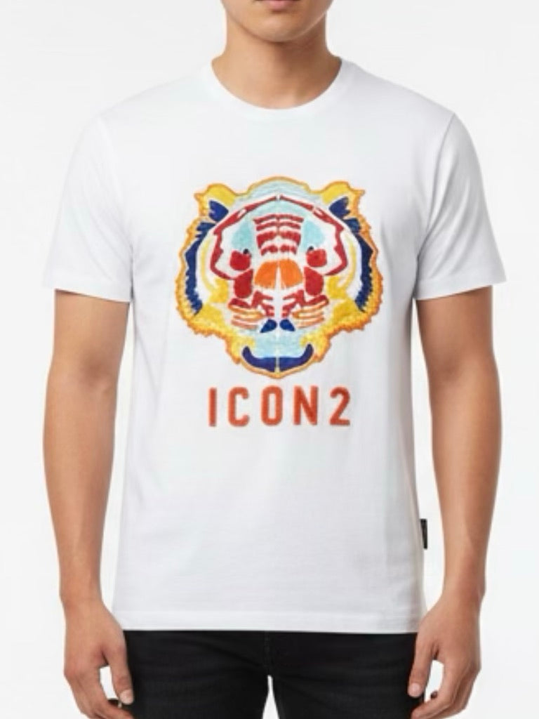 T-shirt Wit met leeuw