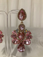 Rosé Royale Crystal Statement Oorbellen