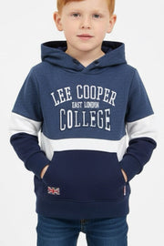 Lee Cooper Blauwe Jongens Hoodie College met Colorblock