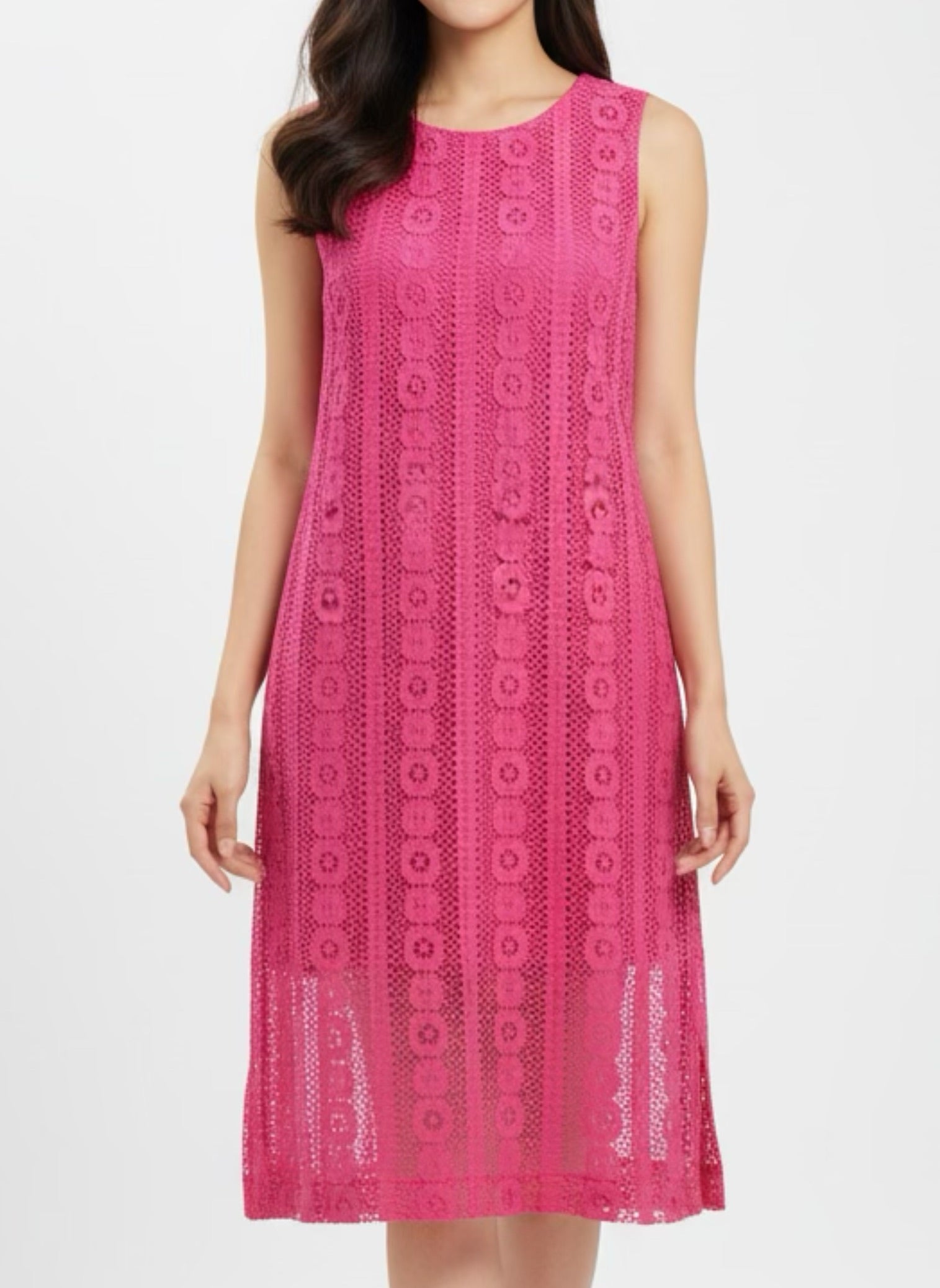 Lace dress pink
