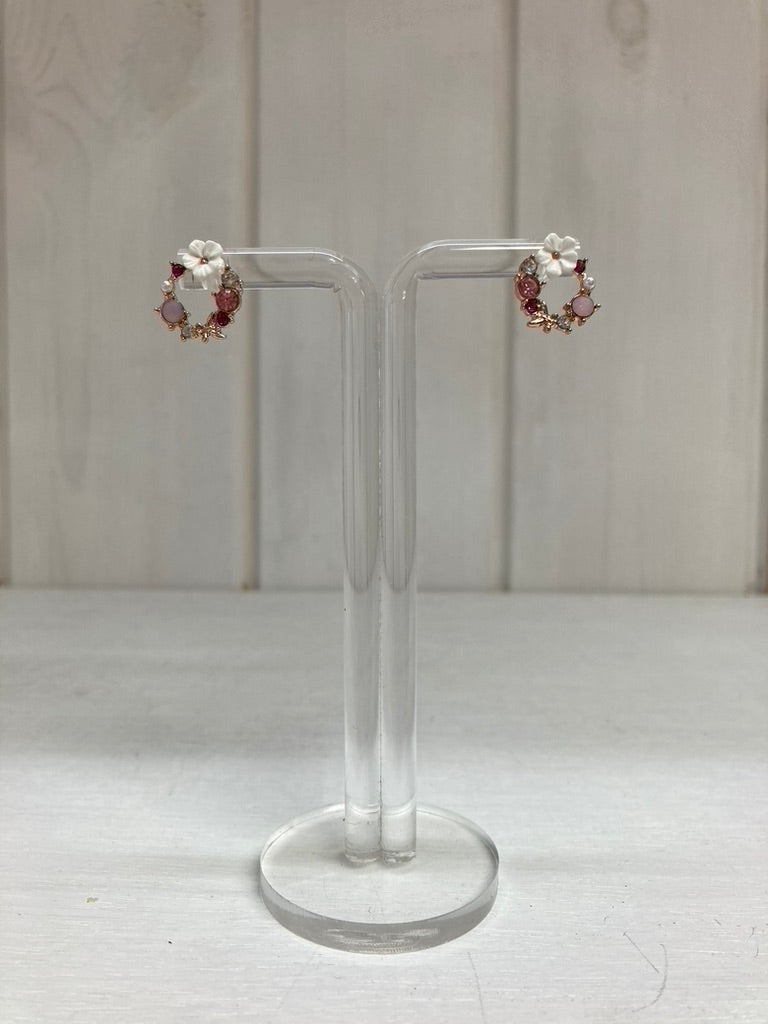 Oorstud cirkel bloemen