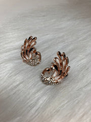 Royal Peacock Crystal Ear Cuff