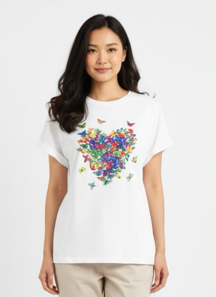 T-shirt with heart