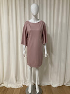 T-shirt dress with shiny coating Pink