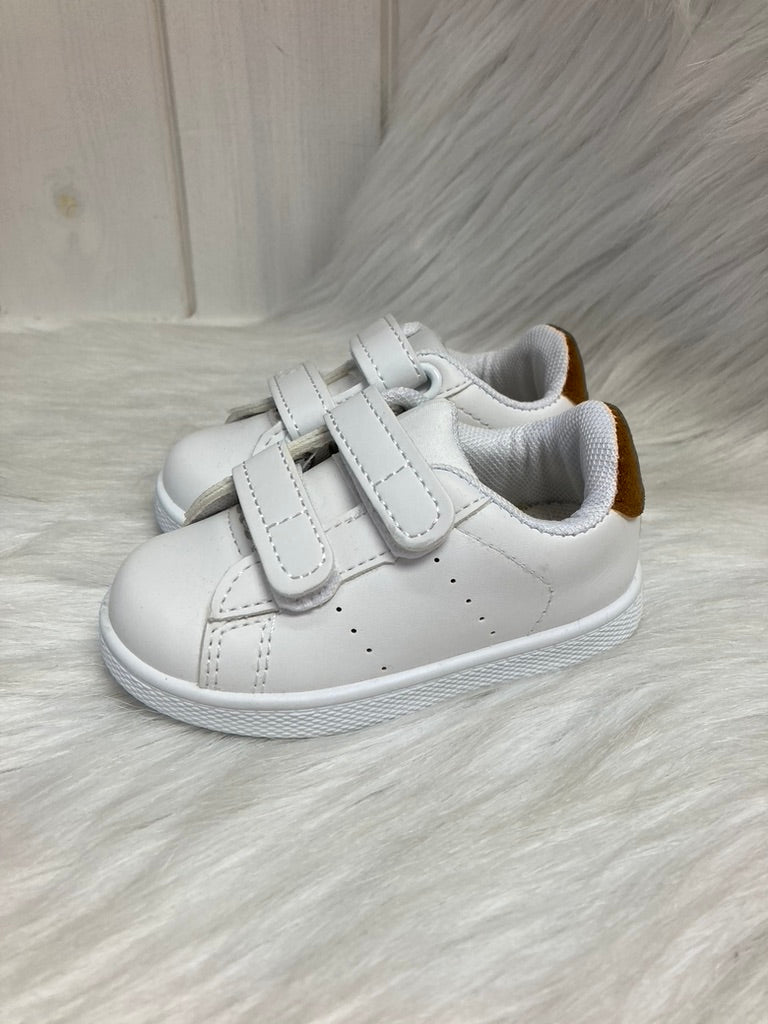 Rock and Joy Baby Sneakers Wit – Klittenband