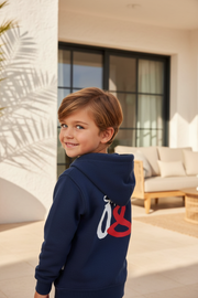 Lee Cooper Navy Jongens Hoodie met Logo